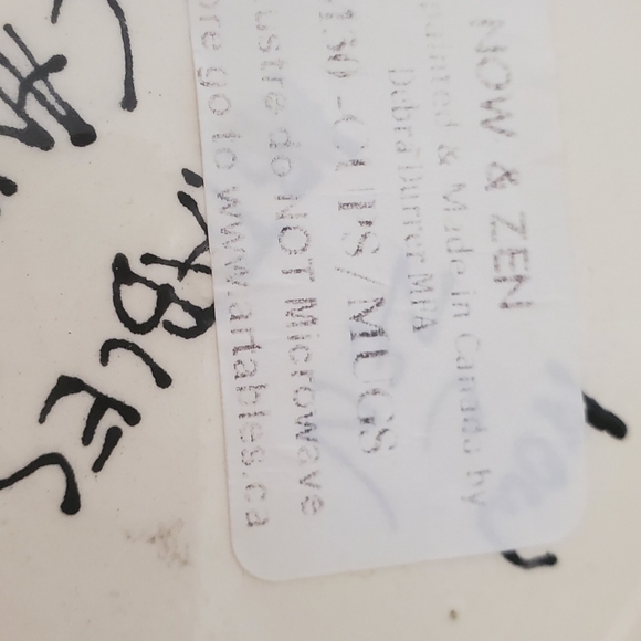 Artables Now & Zen Studio Coffee Mug Tea Let Us Be Thankful Pottery Flowers Gold - Picture 9 of 12